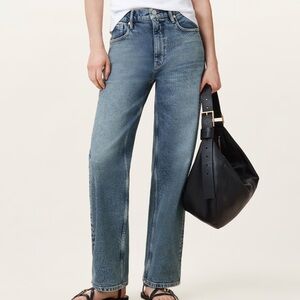 All Saints Sadie Barrel Jean Indigo Wash
